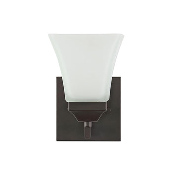 Staunton Iron/Glass Modern Cottage LED Vanity Light - JONATHAN Y